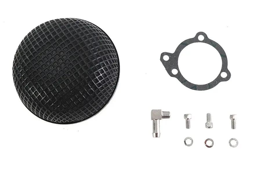 Wyatt Gatling Round Mesh Air Cleaner Black for 1-7/8 inch Carburetors by Wyatt Gatling