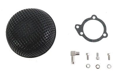 Wyatt Gatling Round Mesh Air Cleaner Black for 1-7/8 inch Carburetors by Wyatt Gatling