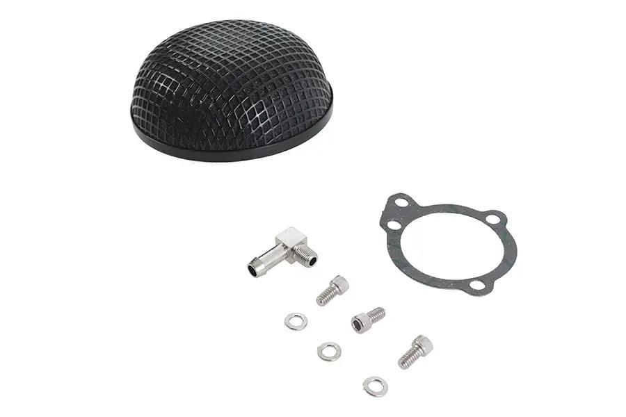 Wyatt Gatling Round Mesh Air Cleaner Black for 1-7/8 inch Carburetors by Wyatt Gatling