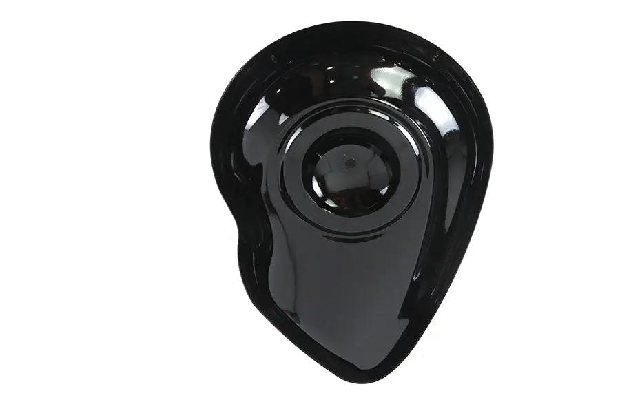 V-Twin 76905B 8 inch Teardrop Air Cleaner Cover Black for Harley Davidson FXD by V-Twin