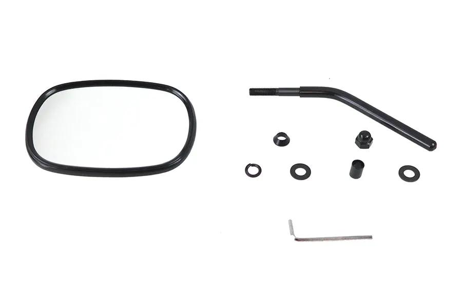 V-Twin 70215B Black Rectangular Mirror for Harley Davidson Motorcycles by V-Twin