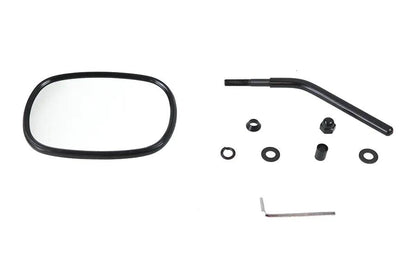 V-Twin 70215B Black Rectangular Mirror for Harley Davidson Motorcycles by V-Twin