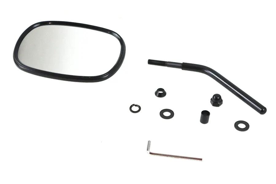 V-Twin 70215B Black Rectangular Mirror for Harley Davidson Motorcycles by V-Twin