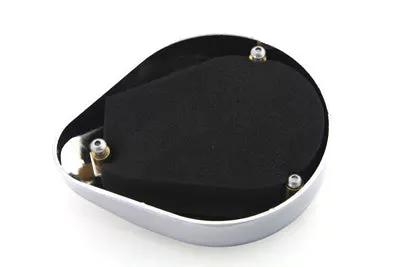 Wyatt Gatling Chrome 5 Inch Teardrop Carburetor Cover for Harley Davidson FLST, FXR, FLT, FXD (Part #34-1501) by Wyatt Gatling