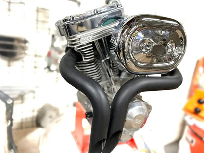 V-Twin Oval Air Cleaner Assembly Chrome for S&S and OKO 1-7/8 inch Shorty Carbs by V-Twin