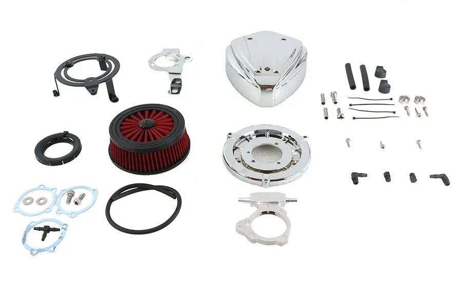 Wyatt Gatling Siren Air Cleaner Assembly Chrome for Harley Davidson FXST (Part E14-0229) by Wyatt Gatling