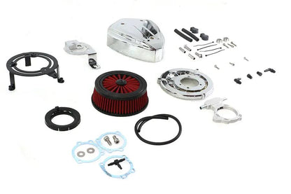 Wyatt Gatling Siren Air Cleaner Assembly Chrome for Harley Davidson FXST (Part E14-0229) by Wyatt Gatling