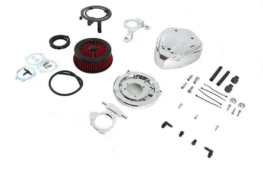 Wyatt Gatling Siren Air Cleaner Assembly Chrome for Harley Davidson FXST (Part E14-0229) by Wyatt Gatling