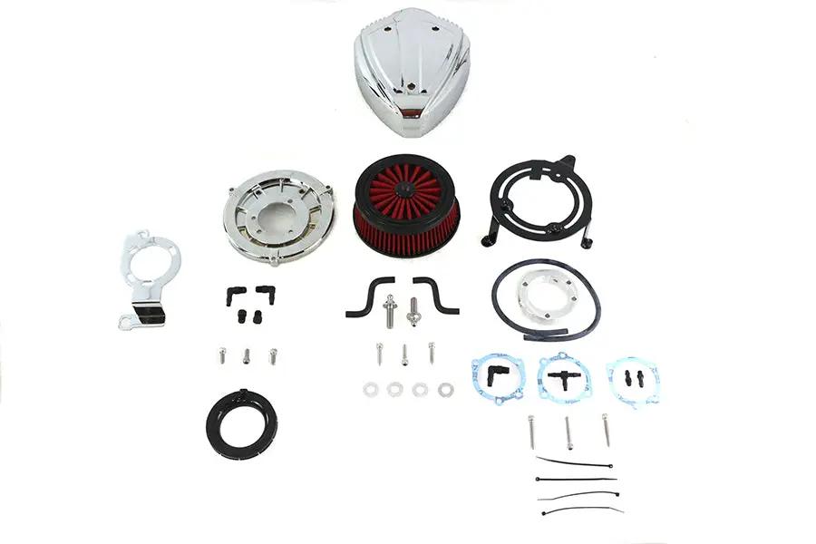 Wyatt Gatling Siren Air Cleaner Assembly Chrome for Harley Davidson FXST (1999-2008) by Wyatt Gatling