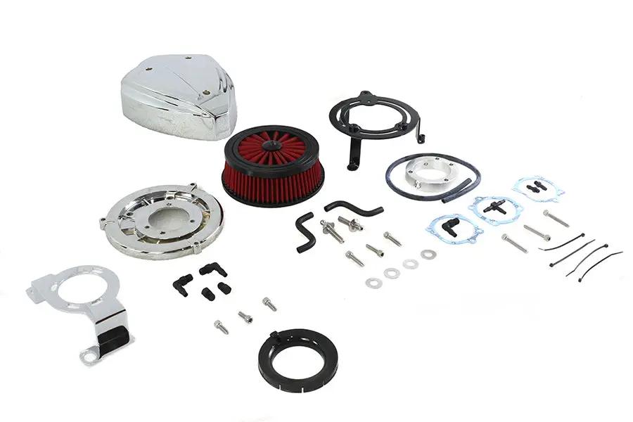 Wyatt Gatling Siren Air Cleaner Assembly Chrome for Harley Davidson FXST (1999-2008) by Wyatt Gatling