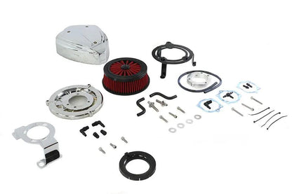 Wyatt Gatling Siren Air Cleaner Assembly Chrome for Harley Davidson FXST (1999-2008) by Wyatt Gatling