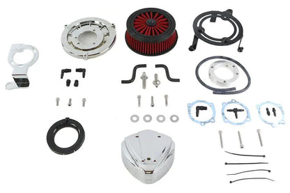 Wyatt Gatling Siren Air Cleaner Assembly Chrome for Harley Davidson FXST (1999-2008) by Wyatt Gatling