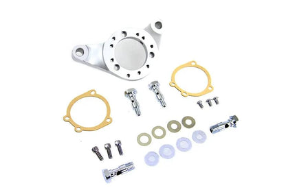 Wyatt Gatling Air Cleaner Bracket Kit Satin Nickel for Harley Davidson FXST by Wyatt Gatling