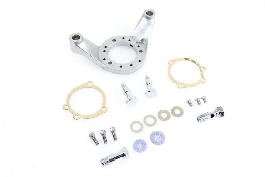 Wyatt Gatling Air Cleaner Bracket Kit Satin Nickel for Harley Davidson FXST by Wyatt Gatling