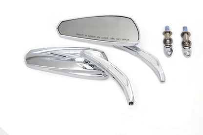 Wyatt Gatling M60-6389C Chrome Tribal Teardrop Mirrors with Billet Stems for Harley Davidson (1982-1991 Models) by Wyatt Gatling