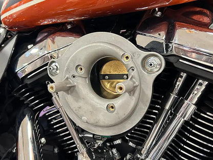 V-Twin 160mm Teardrop Air Cleaner Backing Plate for Harley Davidson FLT and FXBB Models by V-Twin