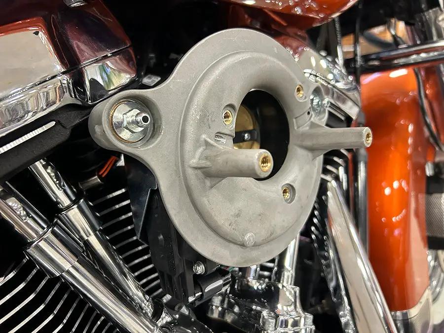 V-Twin 160mm Teardrop Air Cleaner Backing Plate for Harley Davidson FLT and FXBB Models by V-Twin