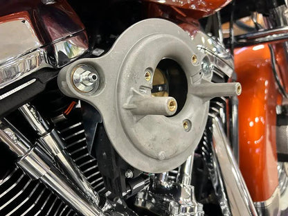V-Twin 160mm Teardrop Air Cleaner Backing Plate for Harley Davidson FLT and FXBB Models by V-Twin