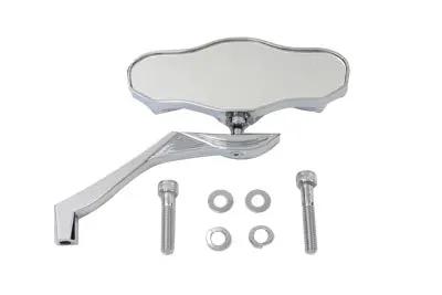 Wyatt Gatling 77033 3 Skull Billet Mirror with Wing Stem for Harley Davidson (Right or Left Side) by Wyatt Gatling