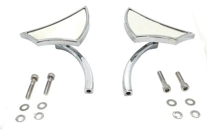 Wyatt Gatling 76900 Axe Style Mirror Set for Harley Davidson Motorcycles by Wyatt Gatling