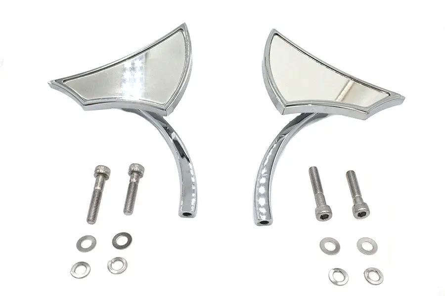 Wyatt Gatling 76900 Axe Style Mirror Set for Harley Davidson Motorcycles by Wyatt Gatling