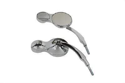 Wyatt Gatling Split Vision Round Mirror Set for Harley Davidson (Part #76885) by Wyatt Gatling