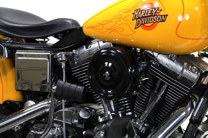 V-Twin Black Wyatt Gatling Air Cleaner Assembly for Harley Davidson FXST