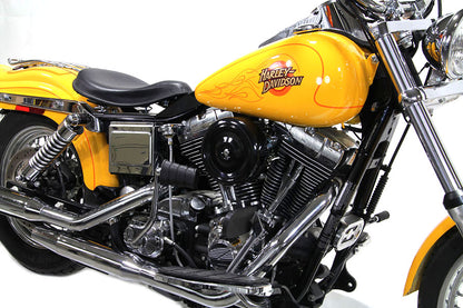 V-Twin Black Wyatt Gatling Air Cleaner Assembly for Harley Davidson FXST