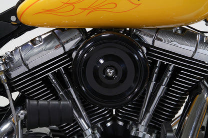 V-Twin Black Wyatt Gatling Air Cleaner Assembly for Harley Davidson FXST