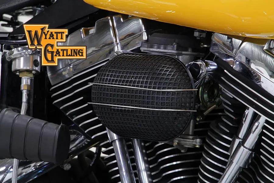 V-Twin Black Wyatt Gatling Air Cleaner Assembly for Harley Davidson FXST by V-Twin