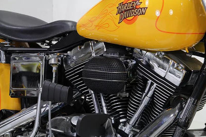 V-Twin Black Wyatt Gatling Air Cleaner Assembly for Harley Davidson FXST by V-Twin