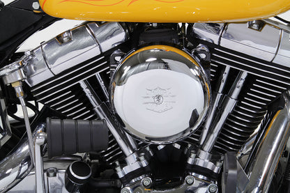 V-Twin Chrome Wyatt Gatling Air Cleaner Assembly for Harley Davidson FXST 1993-2002