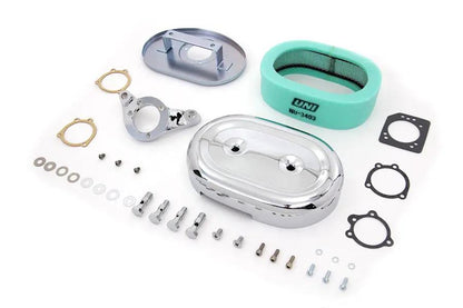 V-Twin Chrome Wyatt Gatling Air Cleaner Assembly for Harley Davidson FXST (1993-2002) by V-Twin