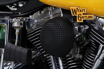 V-Twin Black Wyatt Gatling Air Cleaner Assembly for Harley Davidson FXST (1993-2002) by V-Twin
