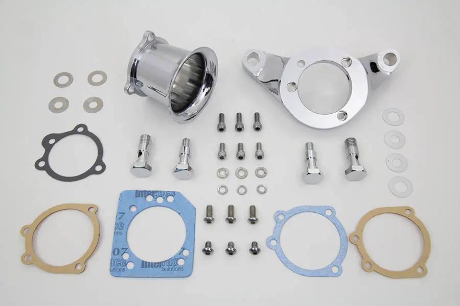 V-Twin Chrome Wyatt Gatling Velocity Stack Assembly for Harley Davidson FXST (1993-2002) by V-Twin