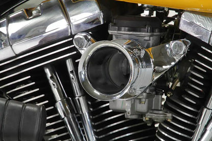 V-Twin Chrome Wyatt Gatling Velocity Stack Assembly for Harley Davidson FXST (1993-2002) by V-Twin