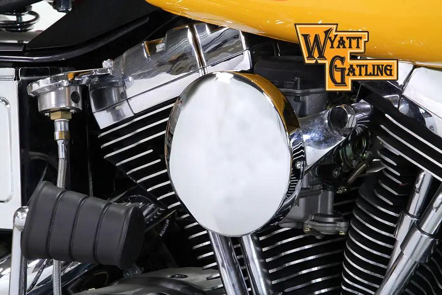 V-Twin Chrome Wyatt Gatling Air Cleaner Assembly for Harley Davidson FXST (1993-2002) by V-Twin