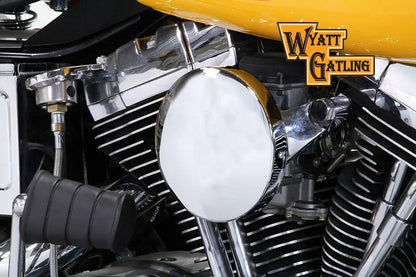 V-Twin Chrome Wyatt Gatling Air Cleaner Assembly for Harley Davidson FXST (1993-2002) by V-Twin
