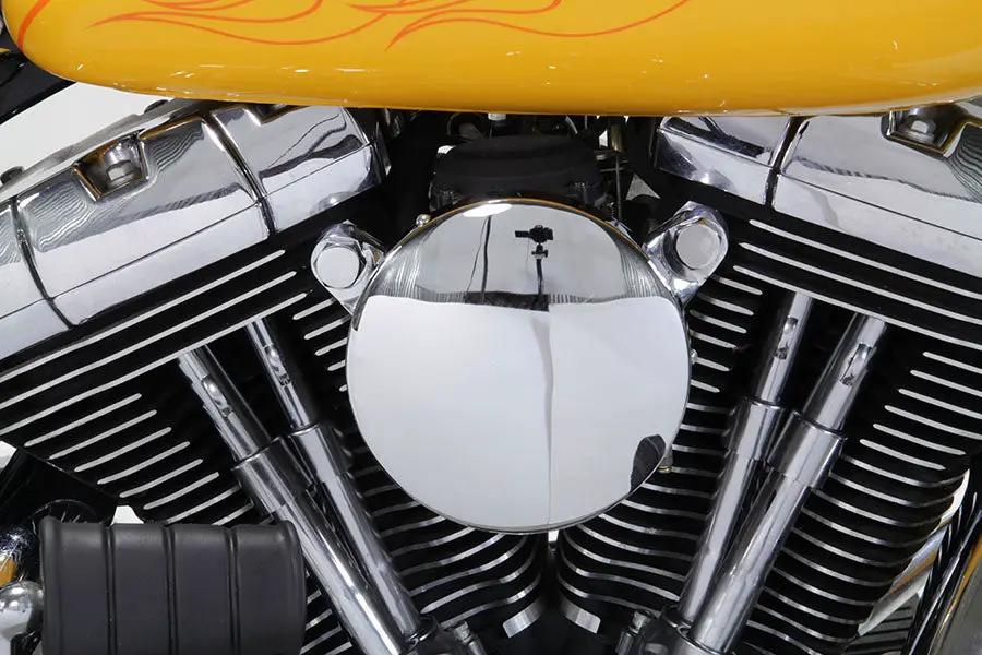 V-Twin Chrome Wyatt Gatling Air Cleaner Assembly for Harley Davidson FXST (1993-2002) by V-Twin