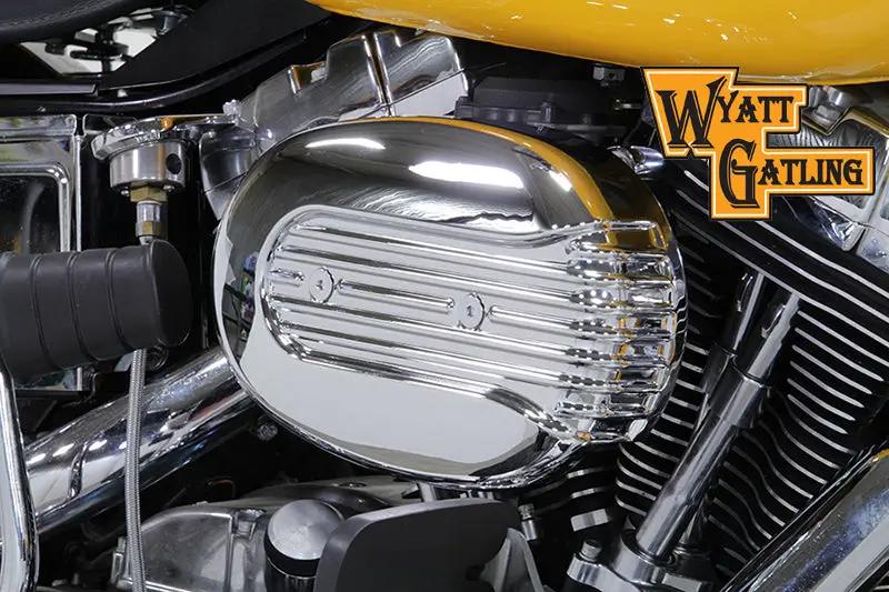 V-Twin Chrome Wyatt Gatling Air Cleaner Assembly for Harley Davidson FXST (1993-2002) by V-Twin