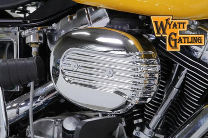 V-Twin Chrome Wyatt Gatling Air Cleaner Assembly for Harley Davidson FXST (1993-2002) by V-Twin