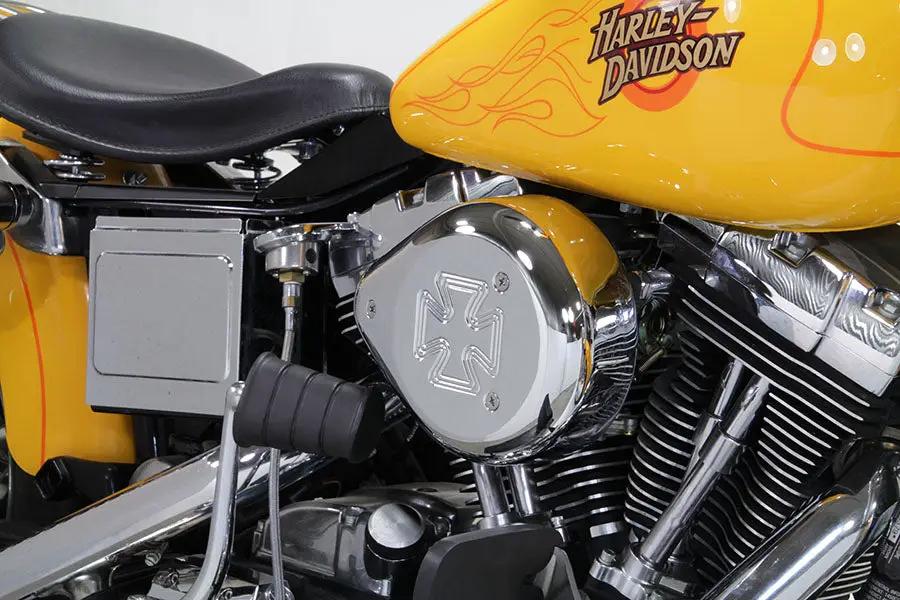 V-Twin Chrome Wyatt Gatling Air Cleaner Assembly for Harley Davidson FXST (1993-2002) by V-Twin
