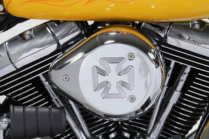 V-Twin Chrome Wyatt Gatling Air Cleaner Assembly for Harley Davidson FXST (1993-2002) by V-Twin