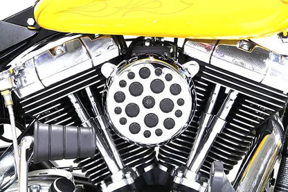 V-Twin Chrome Wyatt Gatling Air Cleaner Assembly for Harley Davidson FXST by V-Twin