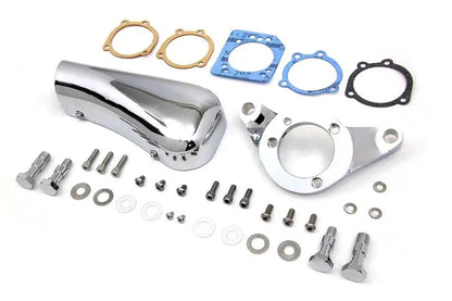 V-Twin Chrome Wyatt Gatling Breather Snoot Assembly for Harley Davidson FXST (1993-2002) by V-Twin