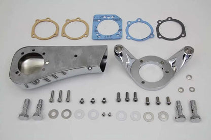 V-Twin Chrome Wyatt Gatling Breather Snoot Assembly for Harley Davidson FXST (1993-2002) by V-Twin