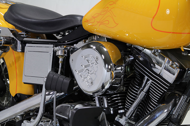 V-Twin Chrome Wyatt Gatling Air Cleaner Assembly for Harley Davidson FXST (1993-2002)