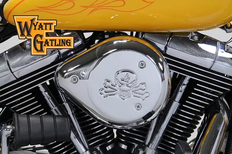 V-Twin Chrome Wyatt Gatling Air Cleaner Assembly for Harley Davidson FXST (1993-2002) by V-Twin