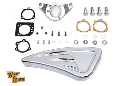 V-Twin Chrome Wyatt Gatling Air Cleaner Assembly for Harley Davidson FXST (1993-2002) by V-Twin