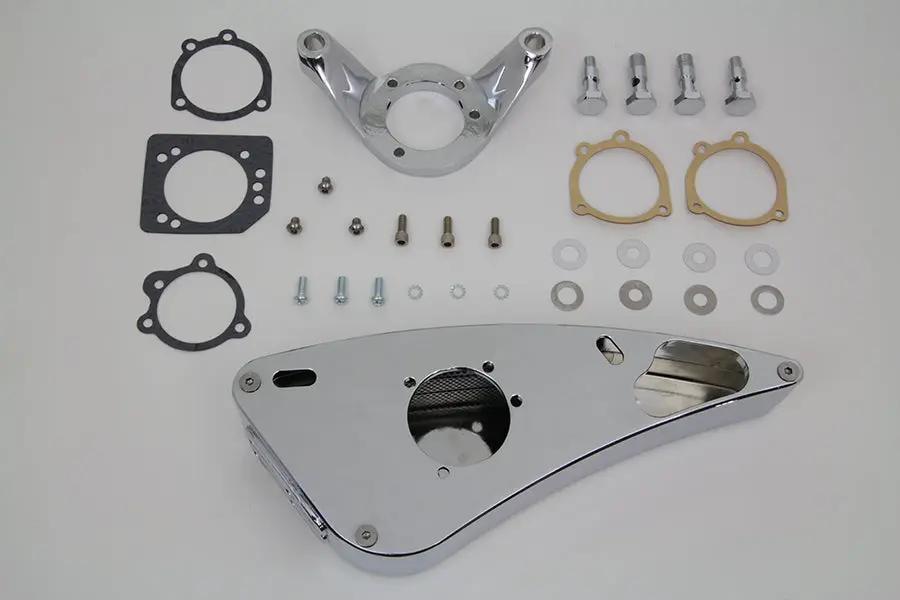 V-Twin Chrome Wyatt Gatling Air Cleaner Assembly for Harley Davidson FXST (1993-2002) by V-Twin